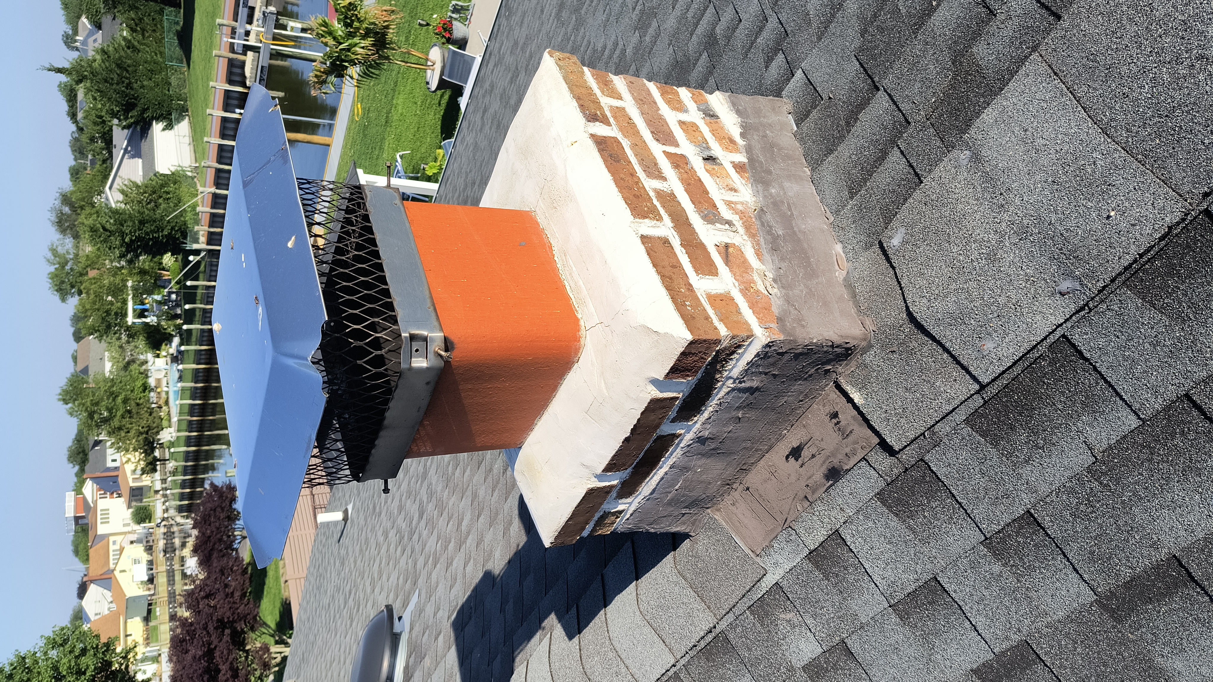 Full chimney masonry rebuild and restoration in Rockville Centre, NY