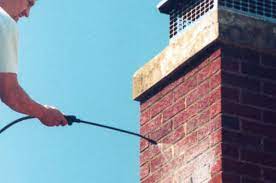 Carbon monoxide safety inspection on gas chimney in Rockville Centre, New York